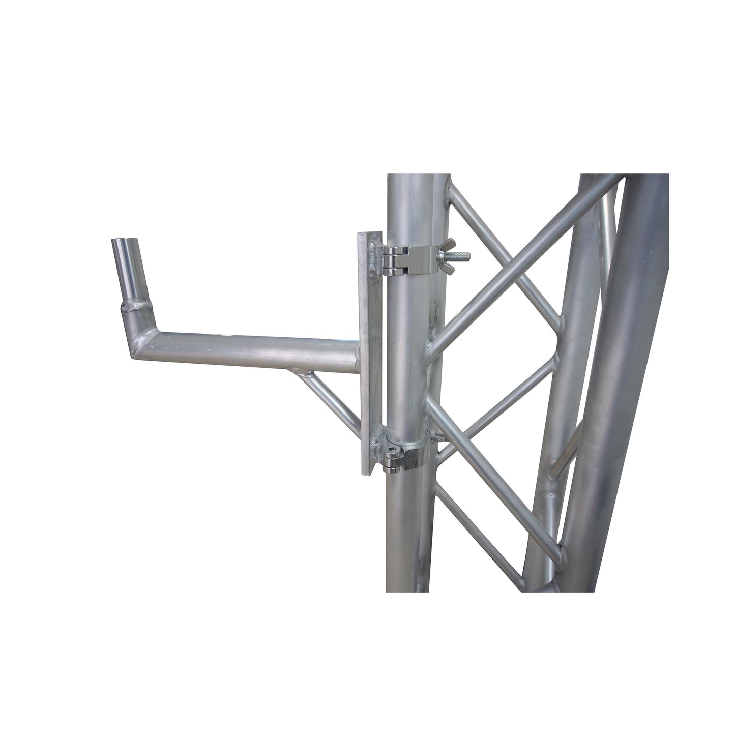 ProX XT-SPMT 14" Speaker Mounting Pole Extension with Dual 2" Truss Clamps for F31 F32 F34 Truss – 220 lbs Load Capacity