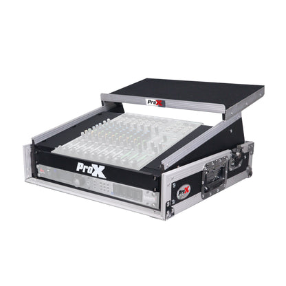 ProX T-2MRLT MK2 2U Rack Front and 10U Top Mixer Mobile DJ Combo ATA Flight Style Case