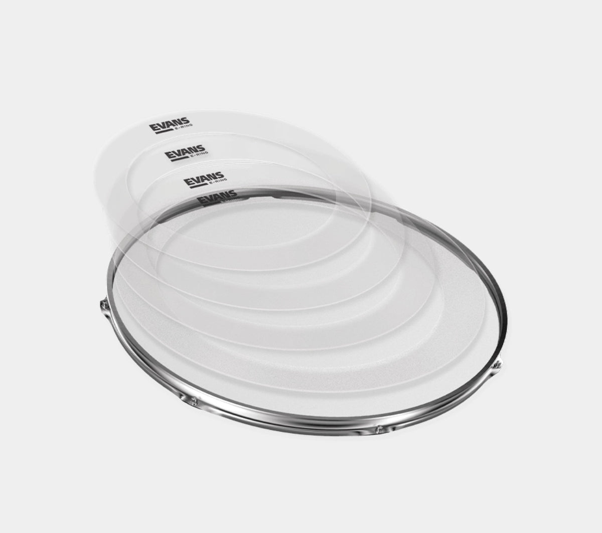 Evans E-Ring Pack Rock Kit 10" 12" 14" 16"