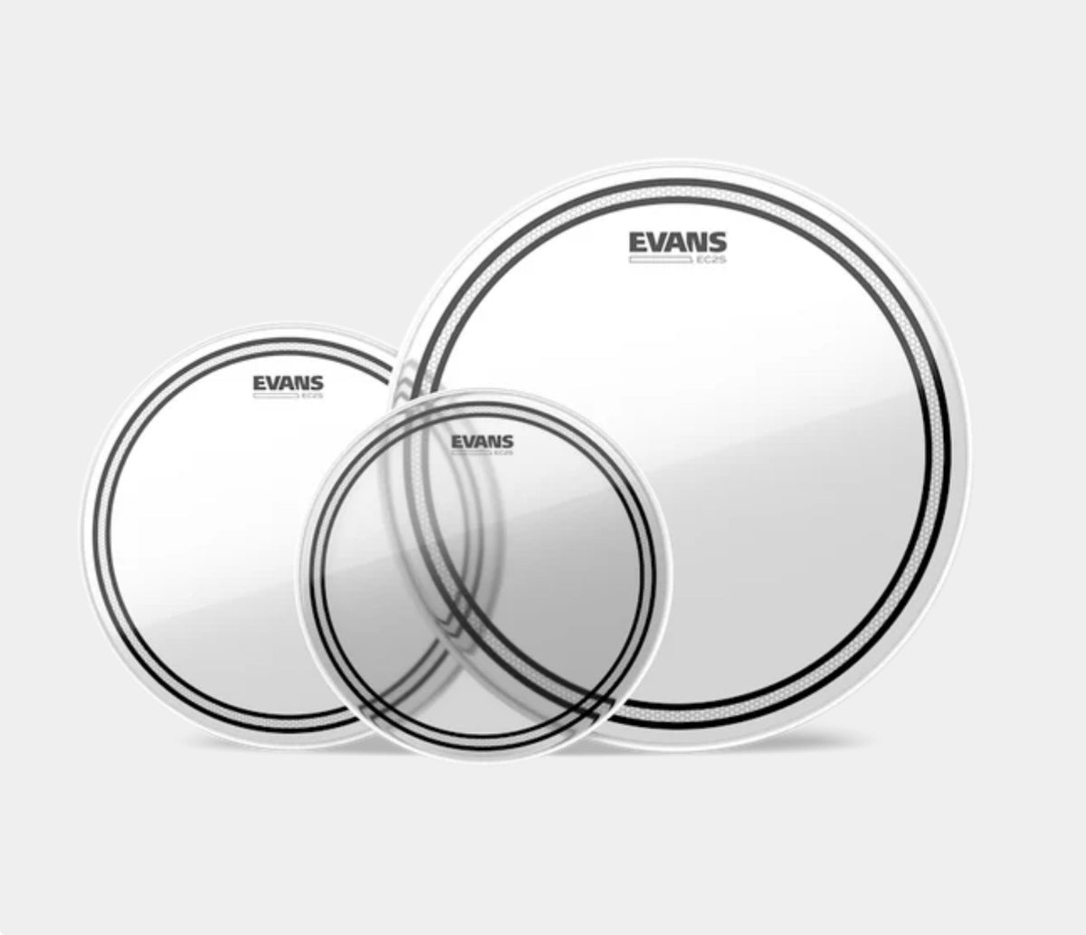 Evans EC2S Clear Rock Pack 10" 12" 16"