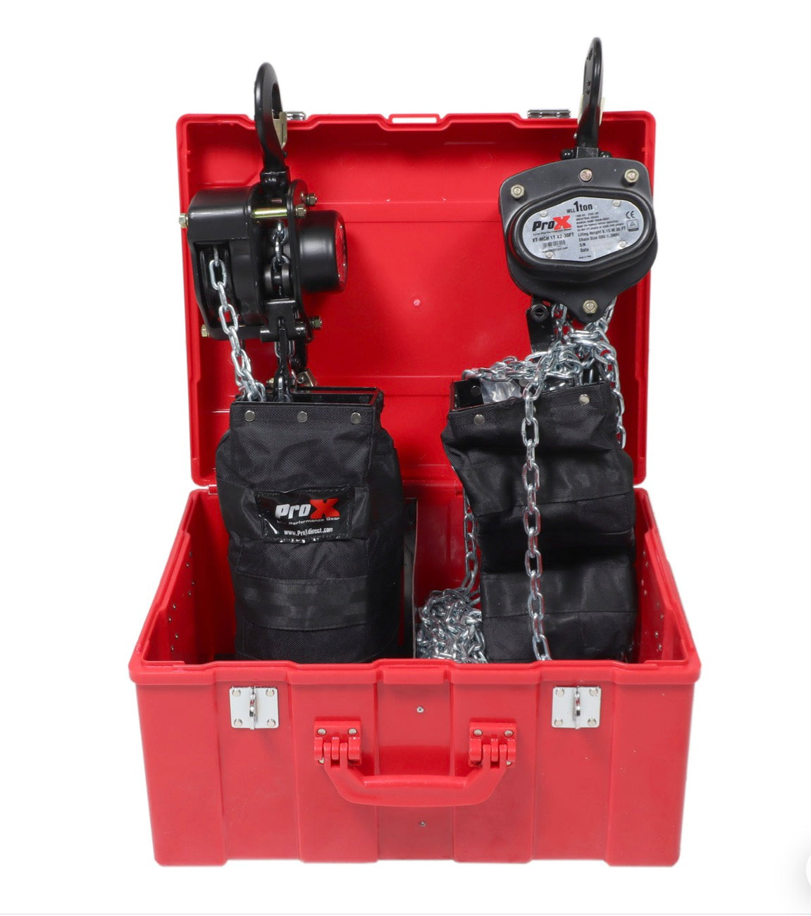 ProX XT-MCH 1T X2-30ft Manual 30ft Chain Hoist w/ Case & Chain Bags