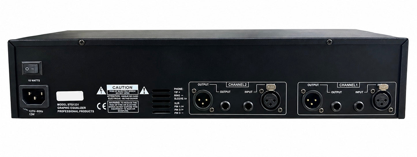 Soundtrack STQ-1231 Professional Dual-Channel 31-band Graphic Equalizer