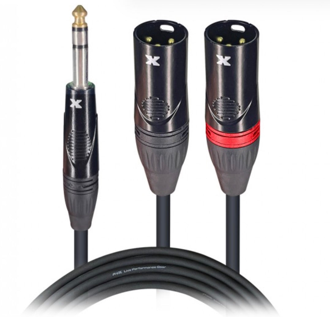 ProX 1/4-2XLRM Cable 10ft XC-SYXM10