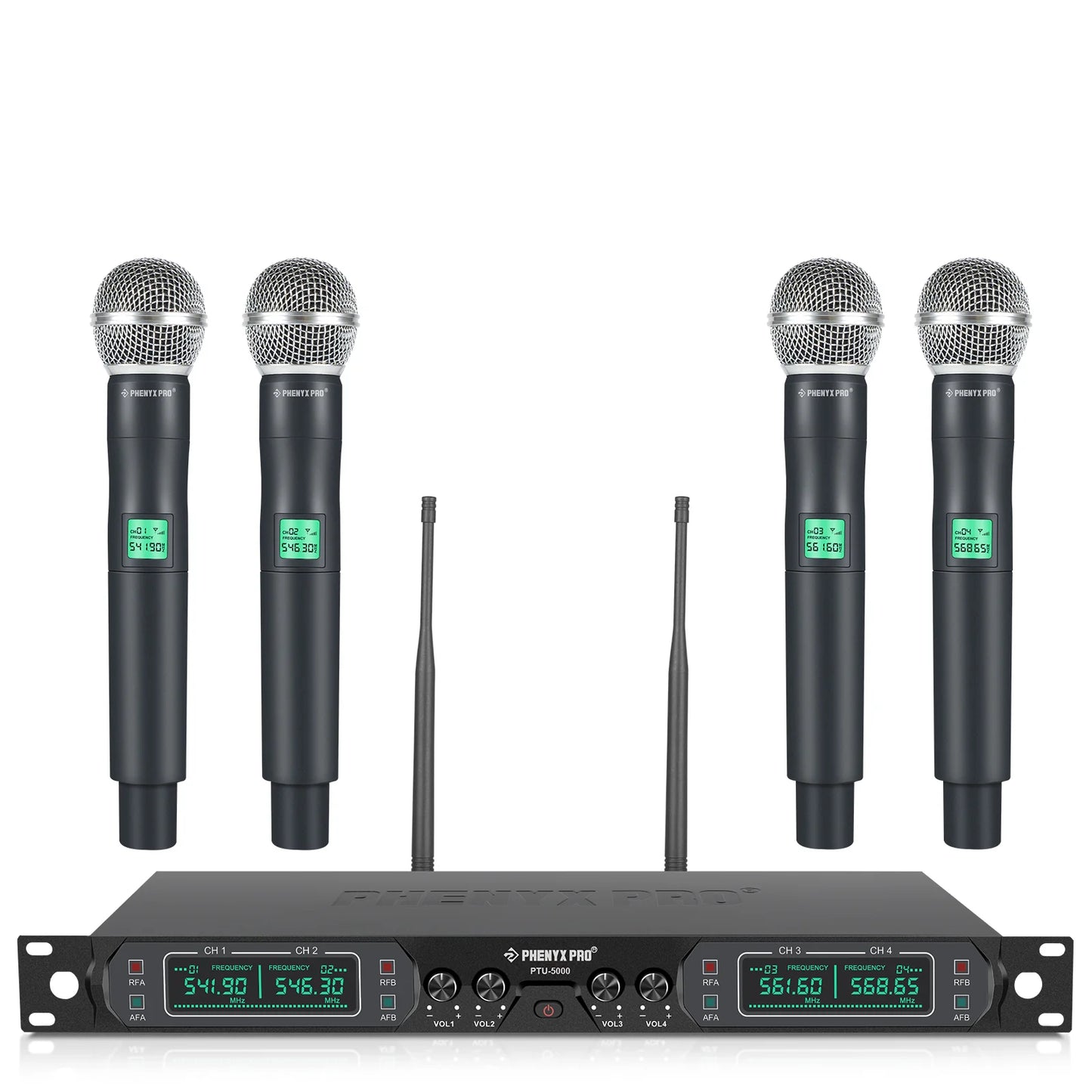 Phenyx Pro PTU-5000-4H Wireless Microphone System