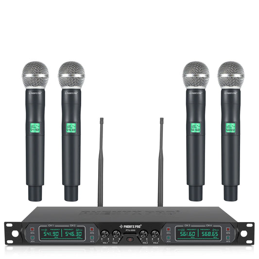 Phenyx Pro PTU-5000-4H Wireless Microphone System