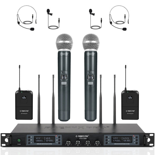 Phenyx Pro PTU-7000-2H2B Wireless Microphone System
