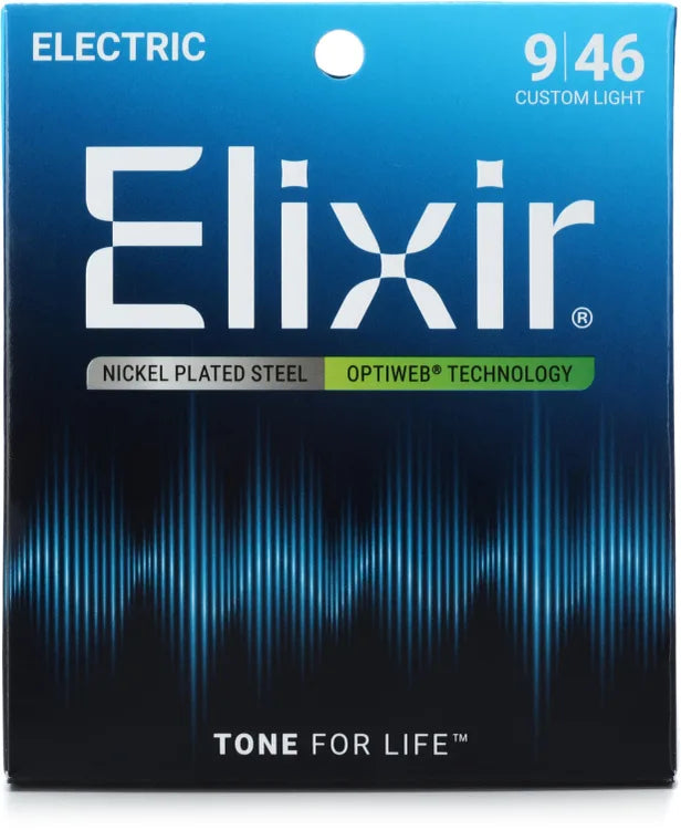 Elixir Optiweb Electric Guitar Strings - .009-.046 Custom Light