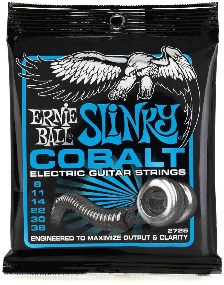 Ernie Ball Extra Slinky Cobalt Electric Guitar Strings - .008-.038