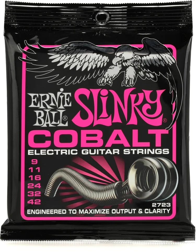 Ernie Ball Super Slinky Cobalt Electric Guitar Strings - .009-.042