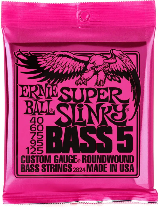 Ernie Ball Super Slinky Electric Bass Strings - .040-.125 5-string