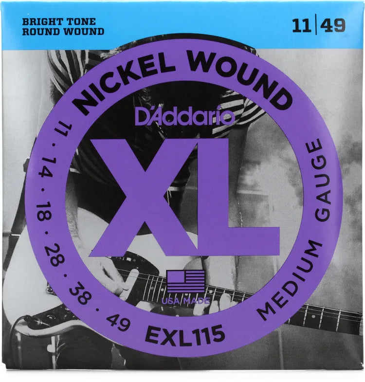 D'Addario EXL115 XL Electric Guitar Strings - .011-.049 Medium