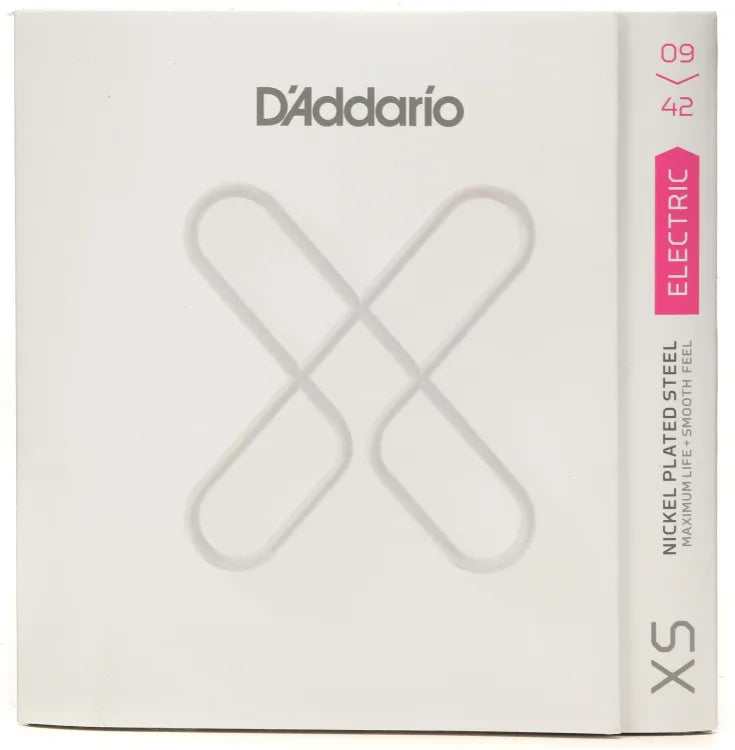 D'Addario XS Nickel Plated Steel Electric Guitar Strings - .009-.042 Super Light