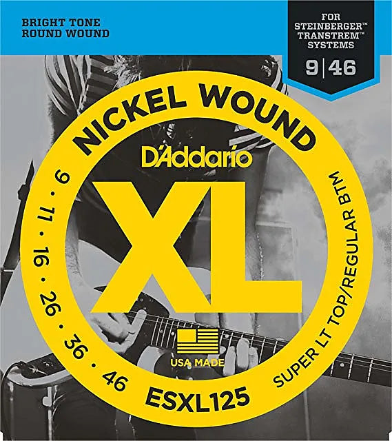D’Addario ESXL125 Double Ball-End Strings For Steinberger (9-46)