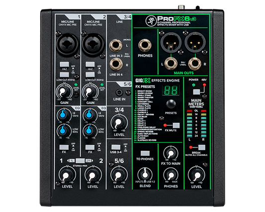 Mackie PROFX6V3 6-Channel Mixer
