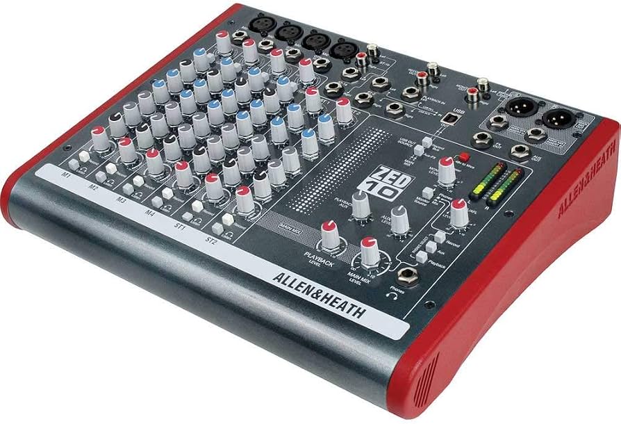 Allen & Heath ZED-10 10-channel Mixer with USB Audio Interface
