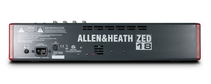 Allen & Heath ZED-18 18-channel Mixer with USB Audio Interface