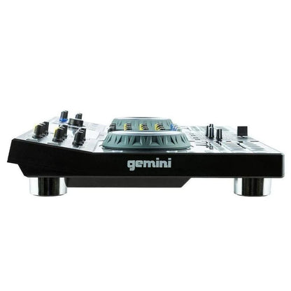 Gemini SDJ-4000 standalone DJ console — 4-channel mixer, dual decks, 7" HD display