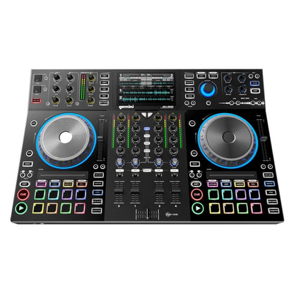 Gemini SDJ-4000 standalone DJ console — 4-channel mixer, dual decks, 7" HD display