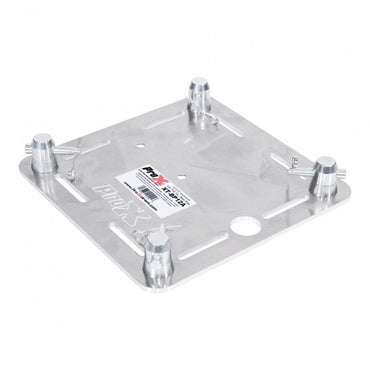 ProX XT-BP12AX2 12" (Pair) of Aluminum 6mm Slotted Holes Truss Base Plate for F34 F32 F31 Conical Square Truss with Connectors