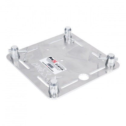 ProX XT-BP12A 12" (Single) Aluminum 6mm Slotted Holes Truss Base Plate for F34 F32 F31 Conical Square Truss with Connectors