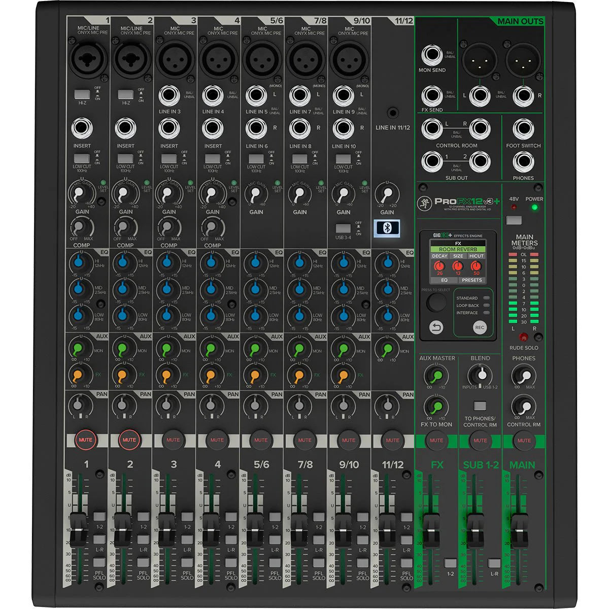 Mackie PROFX12V3+ 12-Channel Mixer Bluetooth