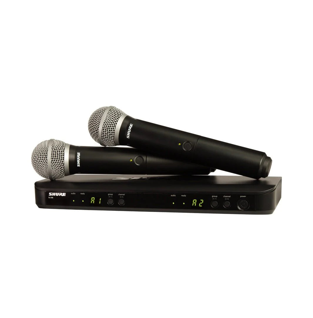 Shure BLX288/PG58 Dual Channel Wireless Handheld Microphone System