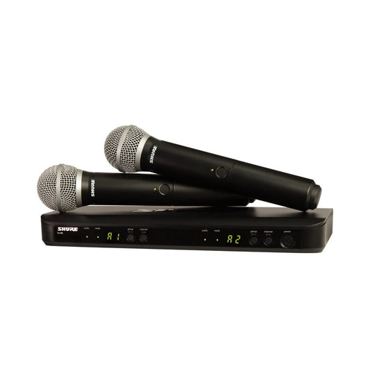 Shure BLX288/PG58 Dual Channel Wireless Handheld Microphone System