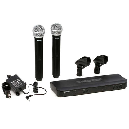 Shure BLX288/PG58 Dual Channel Wireless Handheld Microphone System