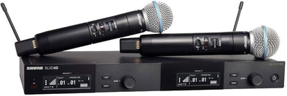 Shure SLXD24D/B58 Dual-Channel Digital Wireless Handheld Microphone System with Beta 58A Capsules