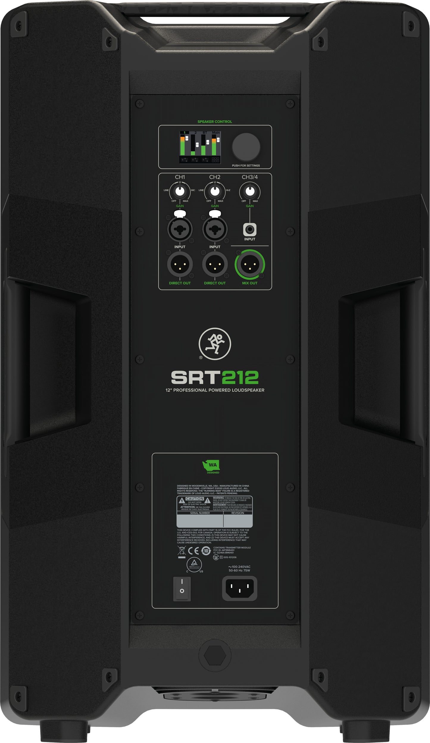 Mackie SRT212 12-inch 1600-watt Professional Powered Loudspeaker