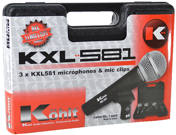Kohlt KXL-581 Microphone 3 pack
