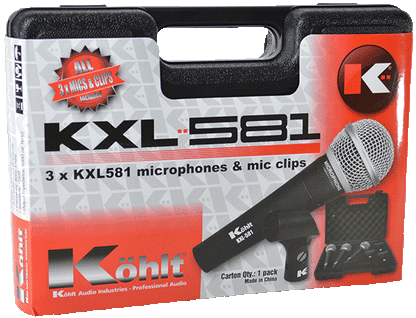 Kohlt KXL-581 Microphone 3 pack