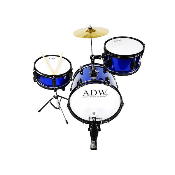 ADW BDS330-BL 3pc Kids Drum Set