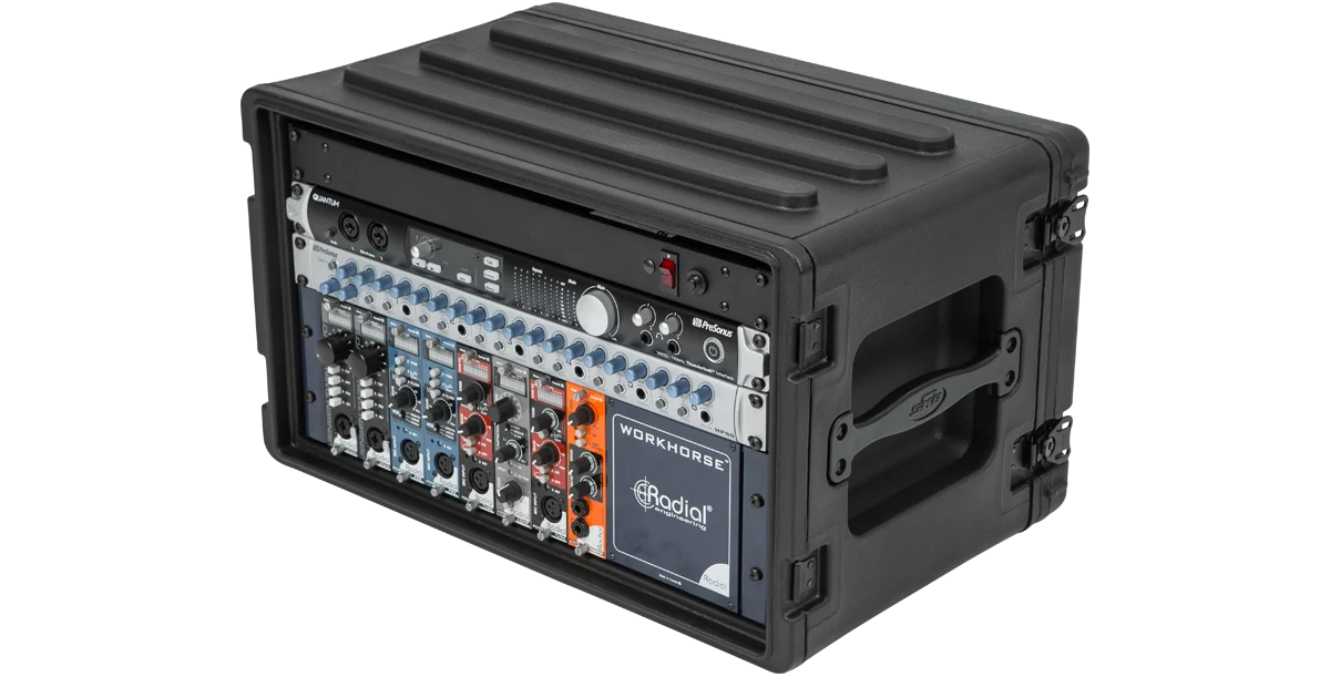 SKB Cases 6U Shallow Rack Case w/ Steel Rails 1SKB-R6S
