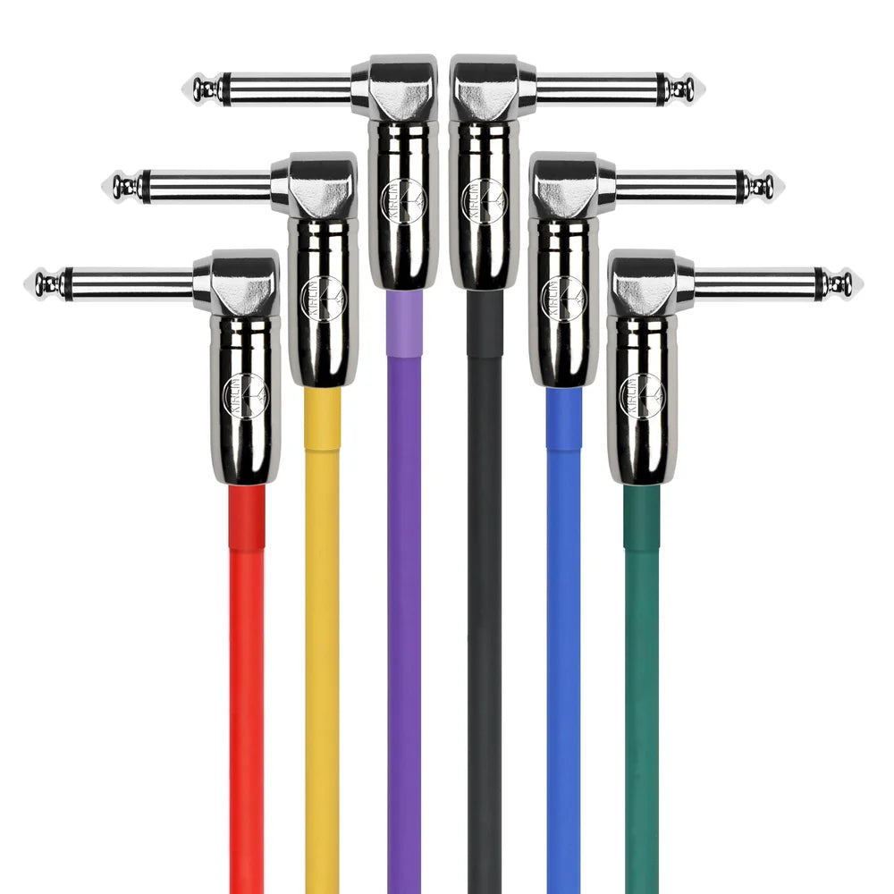 Kirlin 1/4 Angle Patch Cable 6 Colors 1"