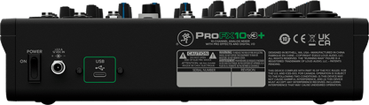 Mackie ProFX10v3+ 10-channel Mixer with USB and Enhanced Effects