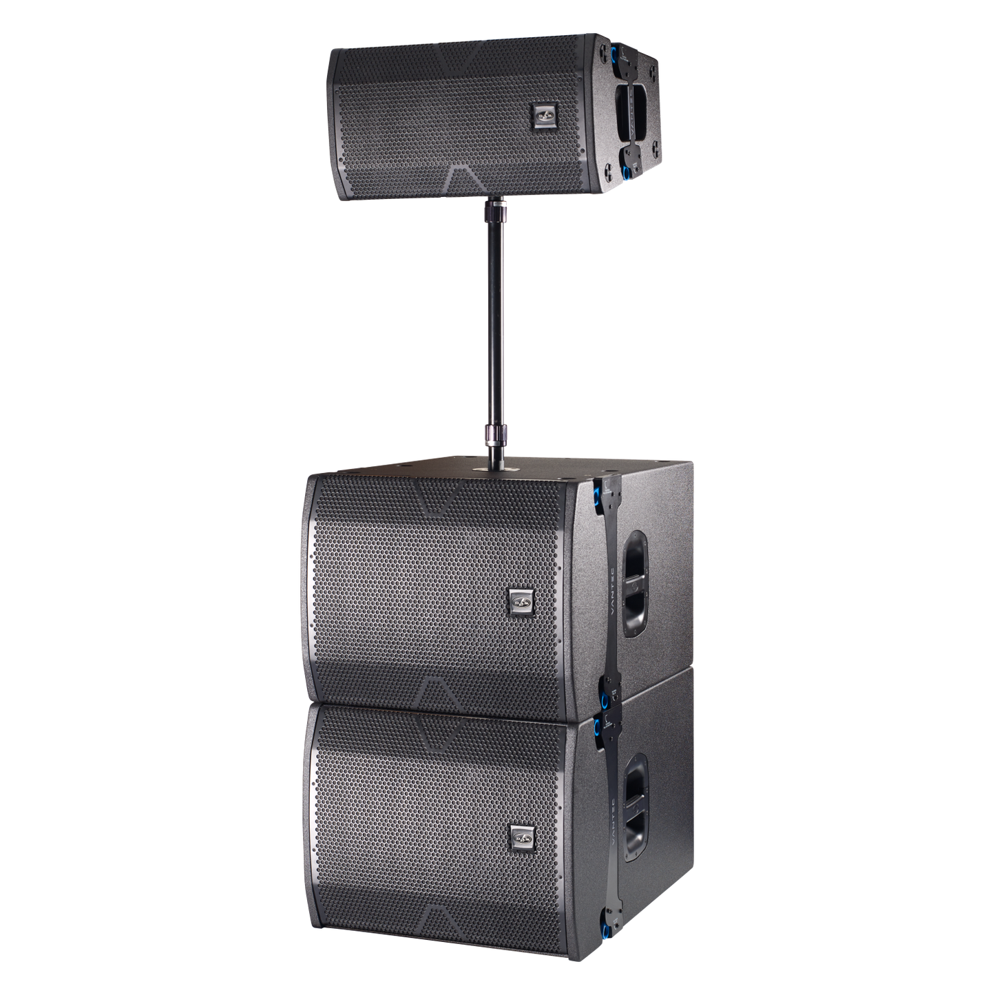 D.A.S. Audio Vantec-20A 2-Way 12" 1500W Powered Curved Source Line Array Speaker Module with DSP and Bluetooth (Single)