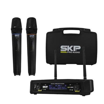 SKP UHF-300D Dual Wireless Microphone w/ Case