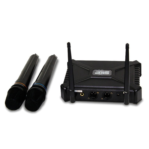 SKP UHF-300D Dual Wireless Microphone w/ Case