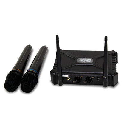 SKP UHF-300D Dual Wireless Microphone w/ Case