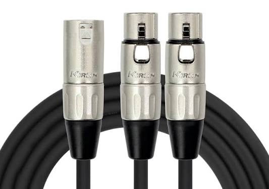 Kirlin Cable XLRM-2XLRF 6ft Y-301