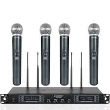 Phenyx Pro PTU-7000-4H 4 UHF Wireless Microphone System w/ Auto-Scan