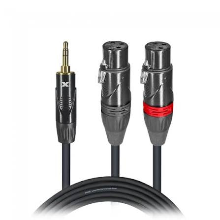 ProX 1/8-2XLRF Cable 5ft XC-CMXF05