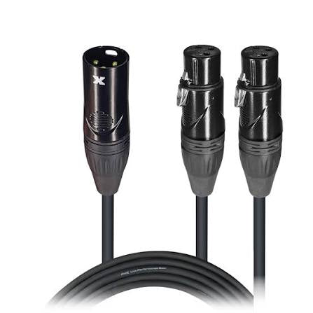 ProX XLRM-2XLRF Cable 25" XC-YXM25