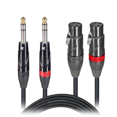 ProX 2XLRF-2x1/4 Cable 5ft XC-DSXF05