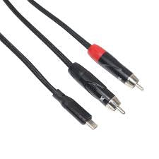 ProX TypeC-RCA Cable 3ft XC-USBC2RCA03
