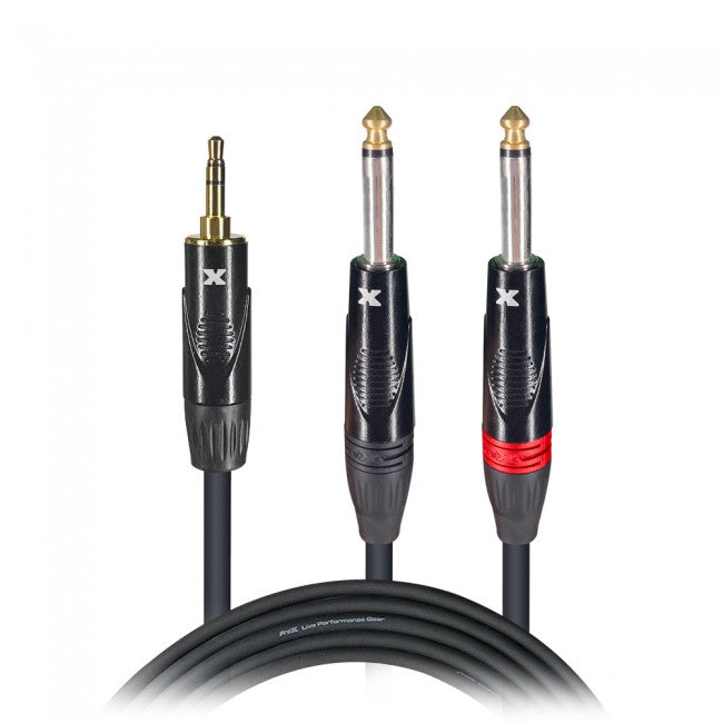 ProX 3 Ft. Unbalanced 3.5mm. Mini-TRS to Dual TS-M Cable XC-MYP03