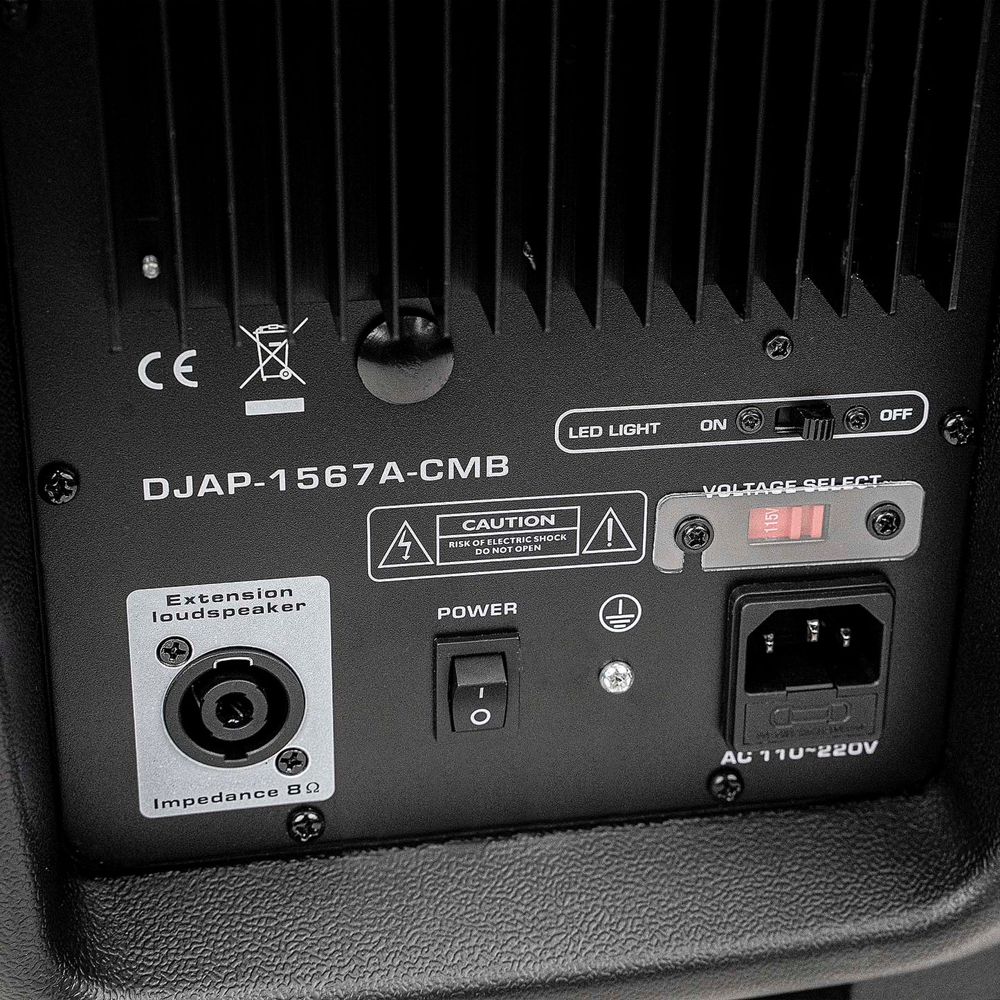 Audiopipe 15" Professional Active Loudspeaker DJAP-1567A-CMB