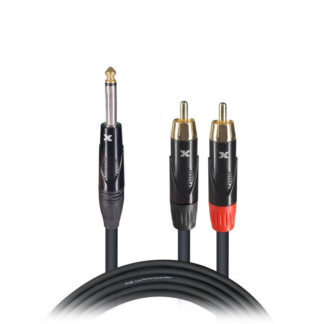 ProX 3 Ft. 1/4" to Dual RCA High Audio Y Cable XC-PYR03