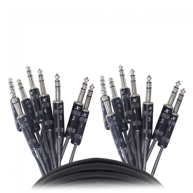 ProX 10 Ft. 8-Channel TRS-M to TRS-M Snake Cable XC-8TRS10